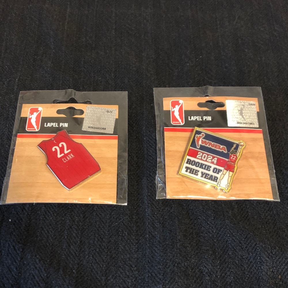Caitlin Clark R.O.T.Y. & Jersey Hat pins Authentic Fever Merchandise Pls Read